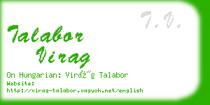 talabor virag business card